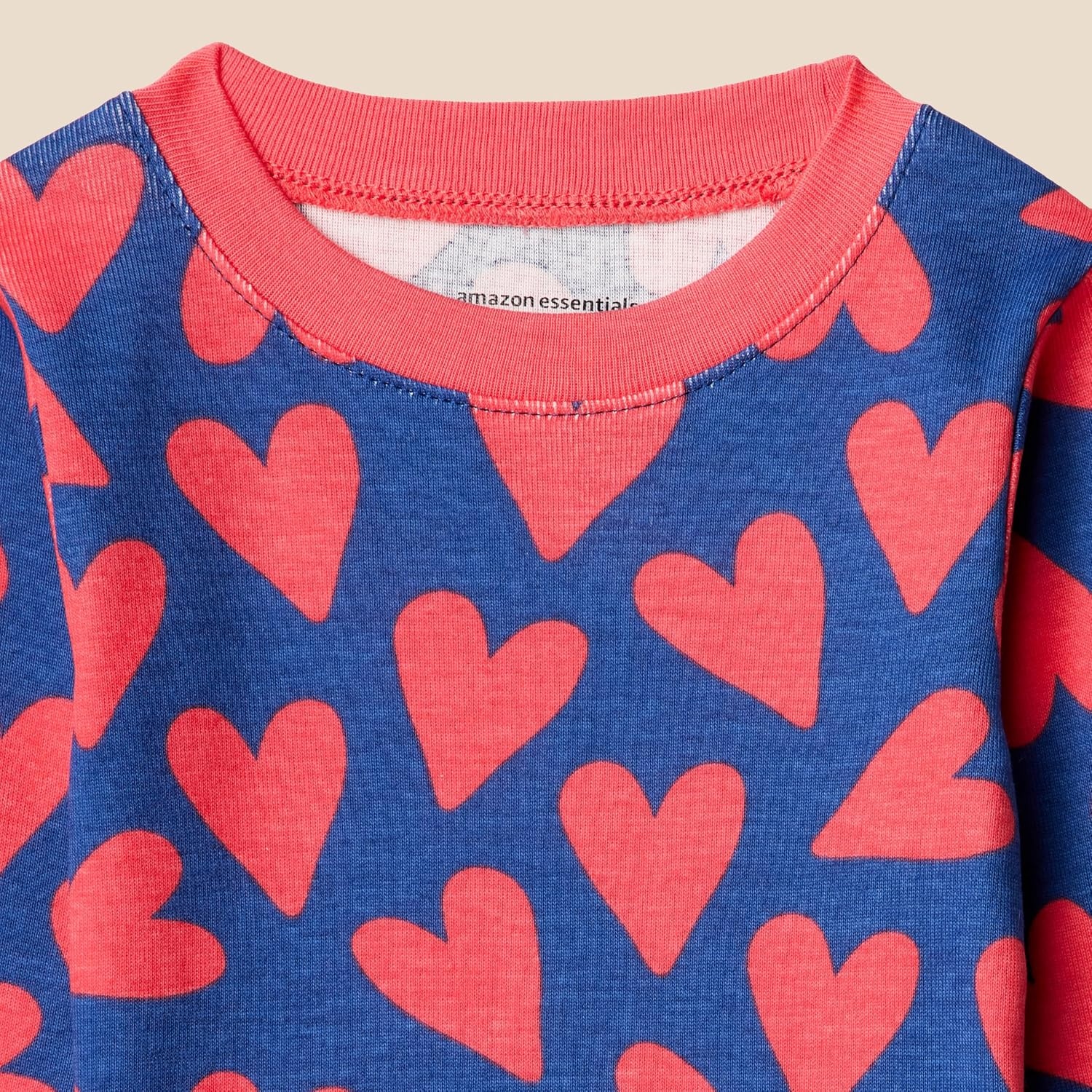 image:imageAmazon Essentials Babies Toddlers and Boys SnugFit Cotton Rib Pajama Sleepwear Sets MultipacksBlue Orange Hearts