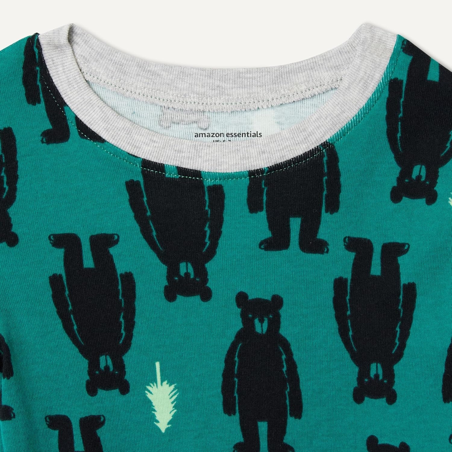 image:imageAmazon Essentials Babies Toddlers and Boys SnugFit Cotton Rib Pajama Sleepwear Sets MultipacksHappy Camper