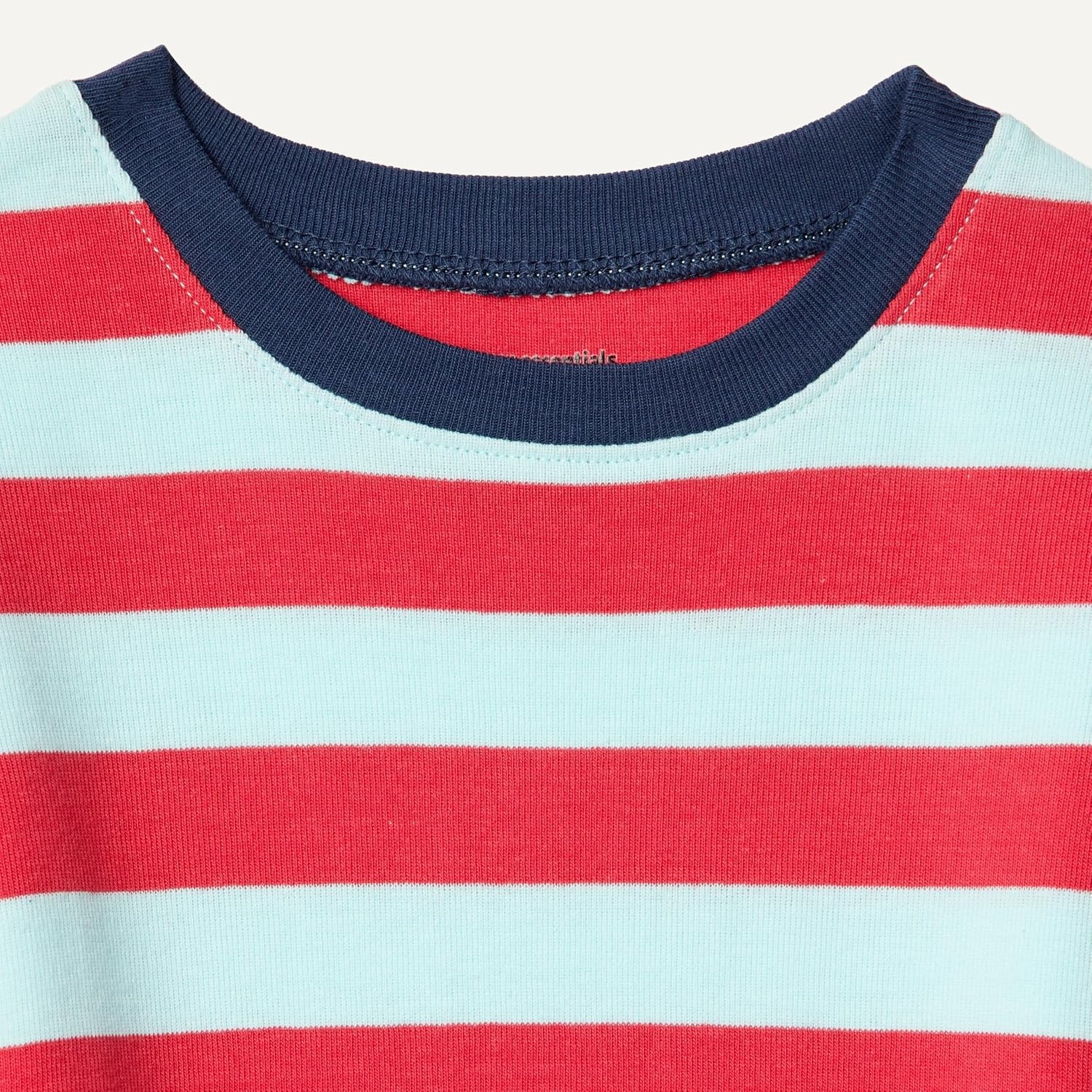 image:imageAmazon Essentials Babies Toddlers and Boys SnugFit Cotton Rib Pajama Sleepwear Sets MultipacksPale Aqua BlueRedWhiteStripeYeah