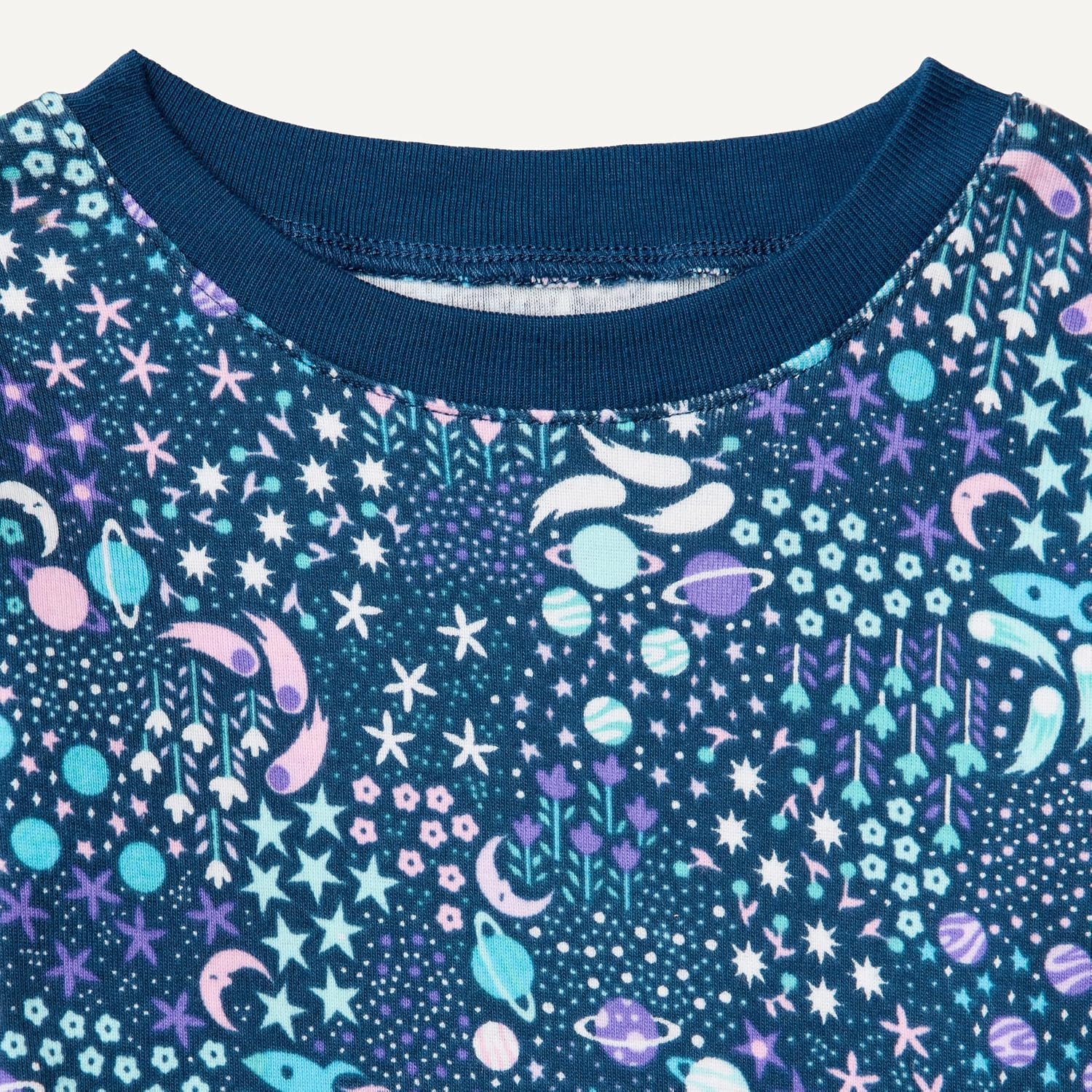 image:imageAmazon Essentials Babies Toddlers and Boys SnugFit Cotton Rib Pajama Sleepwear Sets MultipacksPlanetStars Print