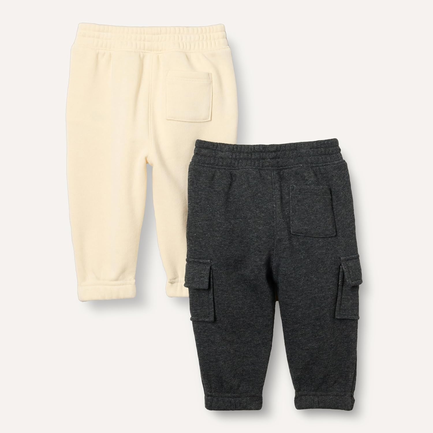 image:imageAmazon Essentials Baby Boys Cargo JoggersBeigeCharcoal