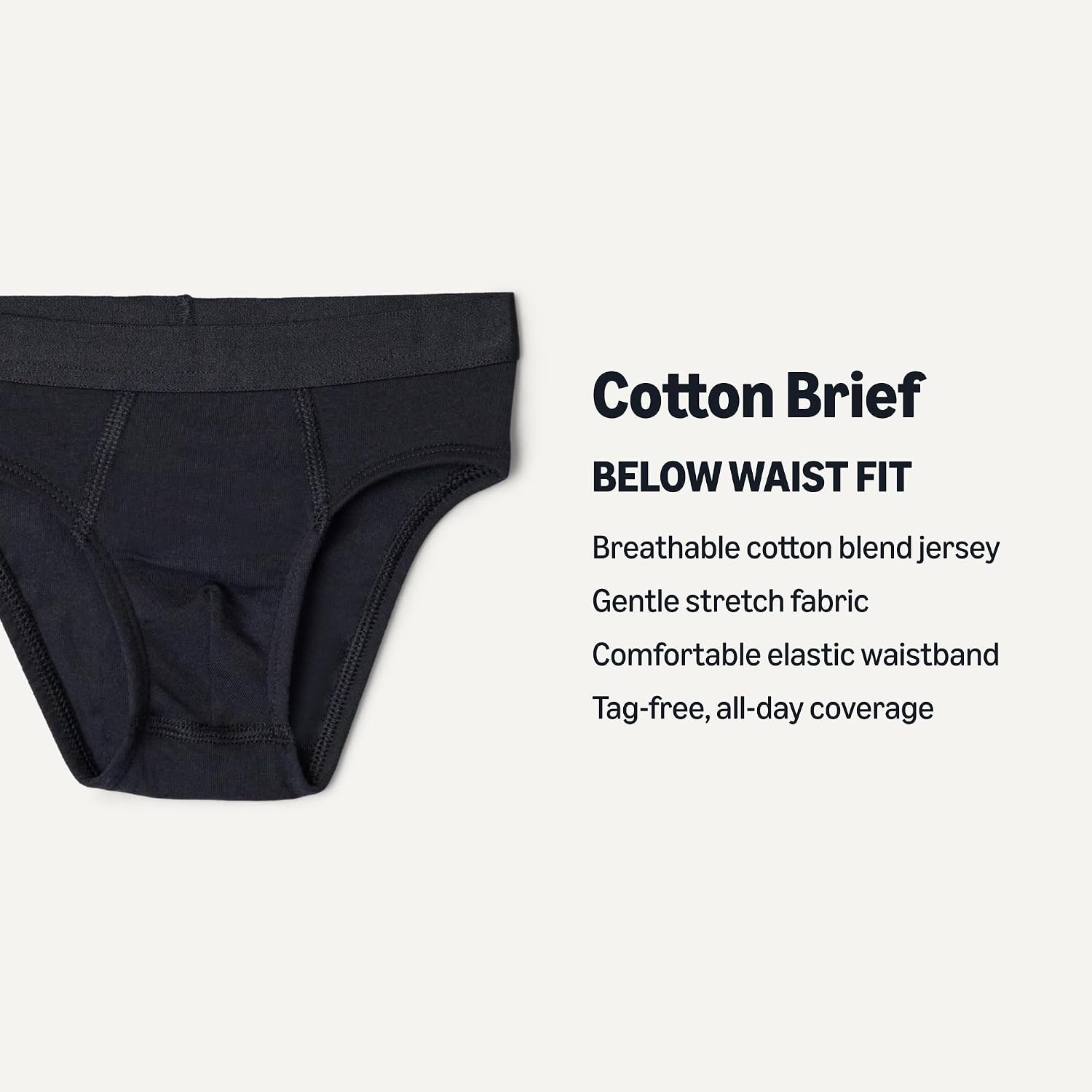 image:imageAmazon Essentials Boys Cotton Jersey Brief UnderwearBlack