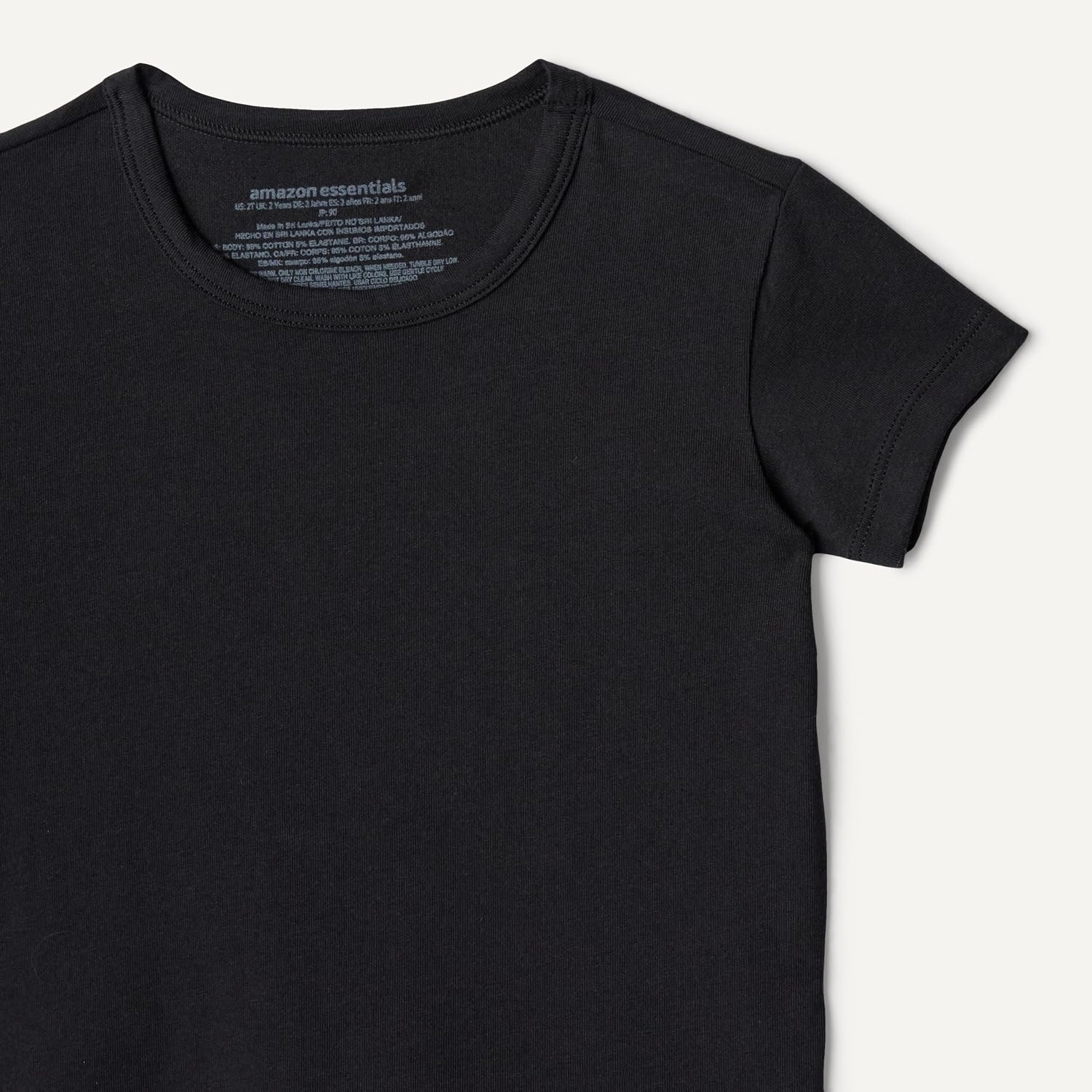 image:imageAmazon Essentials Boys Cotton Jersey Crew Neck UndershirtBlack