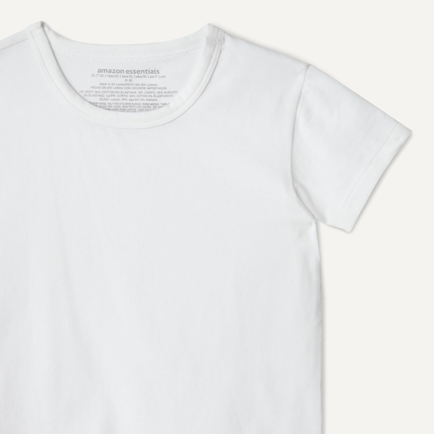 image:imageAmazon Essentials Boys Cotton Jersey Crew Neck UndershirtWhite