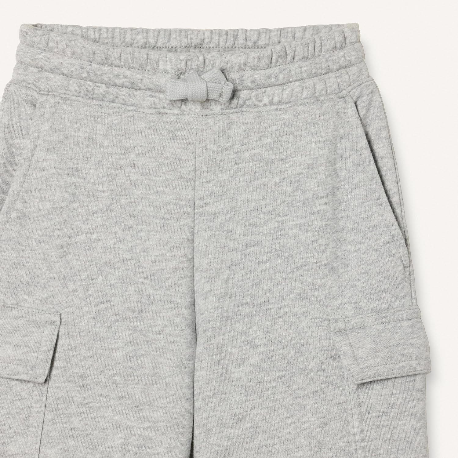 image:imageAmazon Essentials Boys French Terry Cargo Sweat Shorts LoungeLight Grey Heather