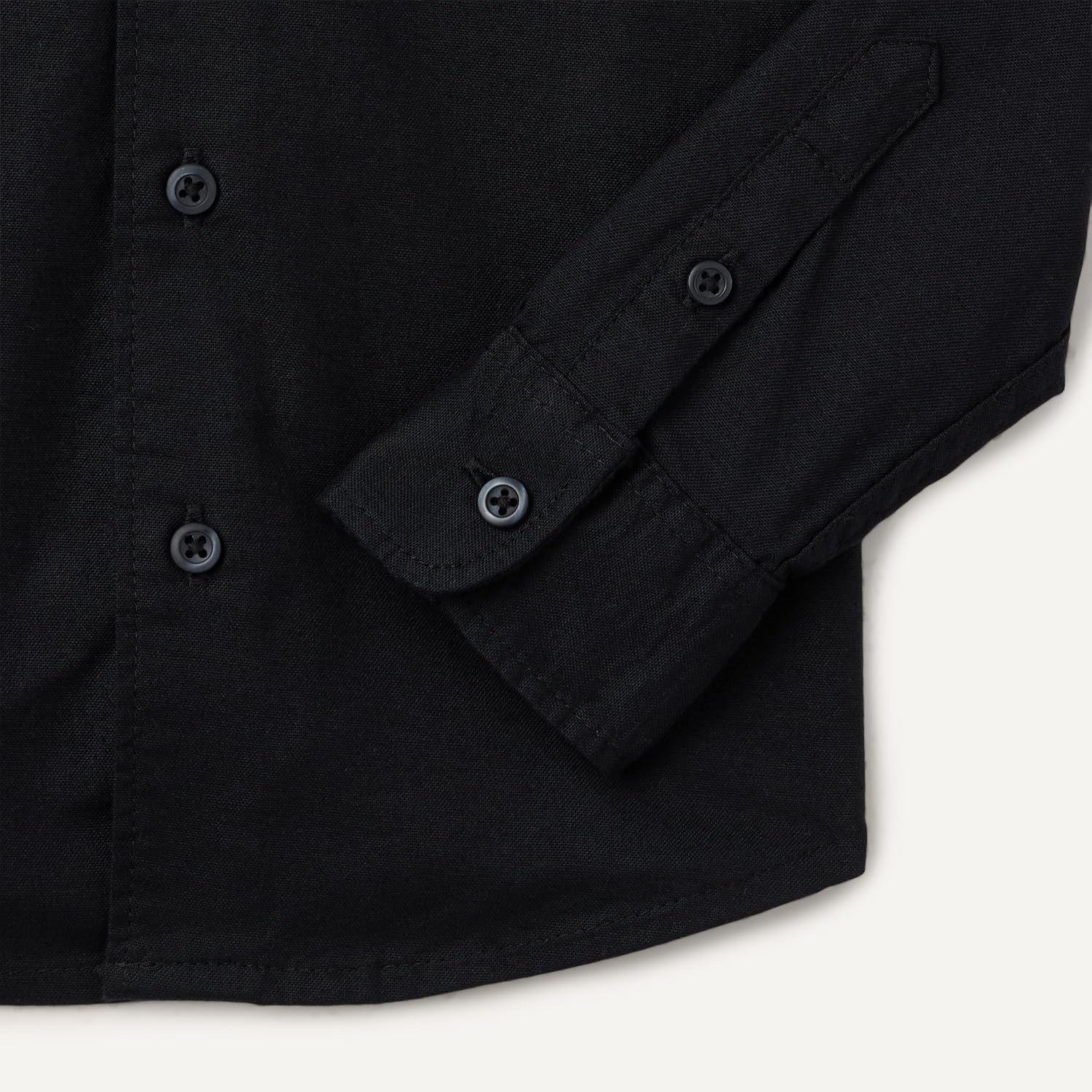 image:imageAmazon Essentials Boys Long Sleeve Oxford Button Down ShirtBlack