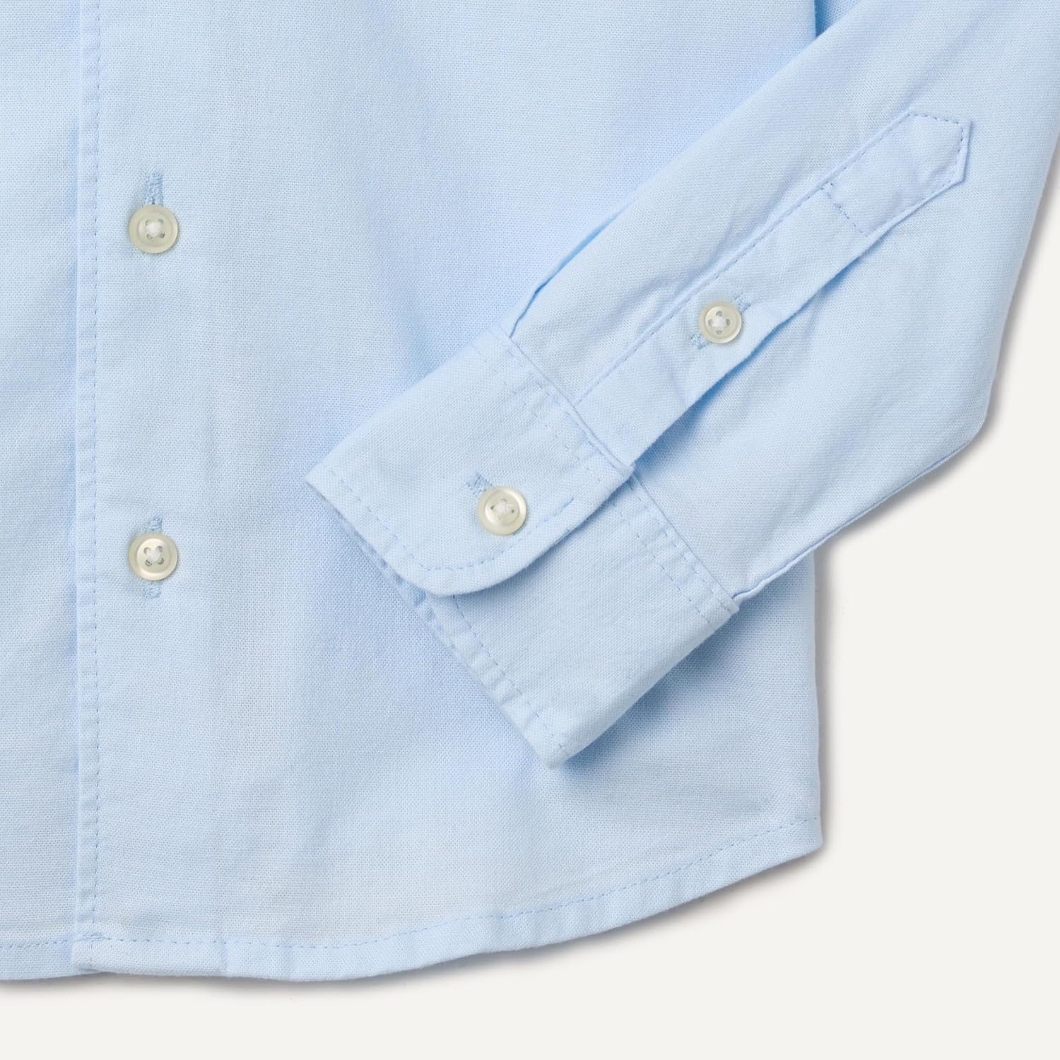 image:imageAmazon Essentials Boys Long Sleeve Oxford Button Down ShirtLight Blue