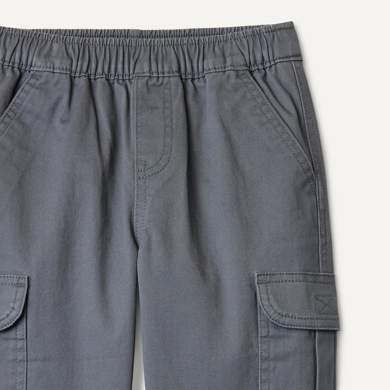 image:imageAmazon Essentials Boys Pull on Cargo PantsIron Grey
