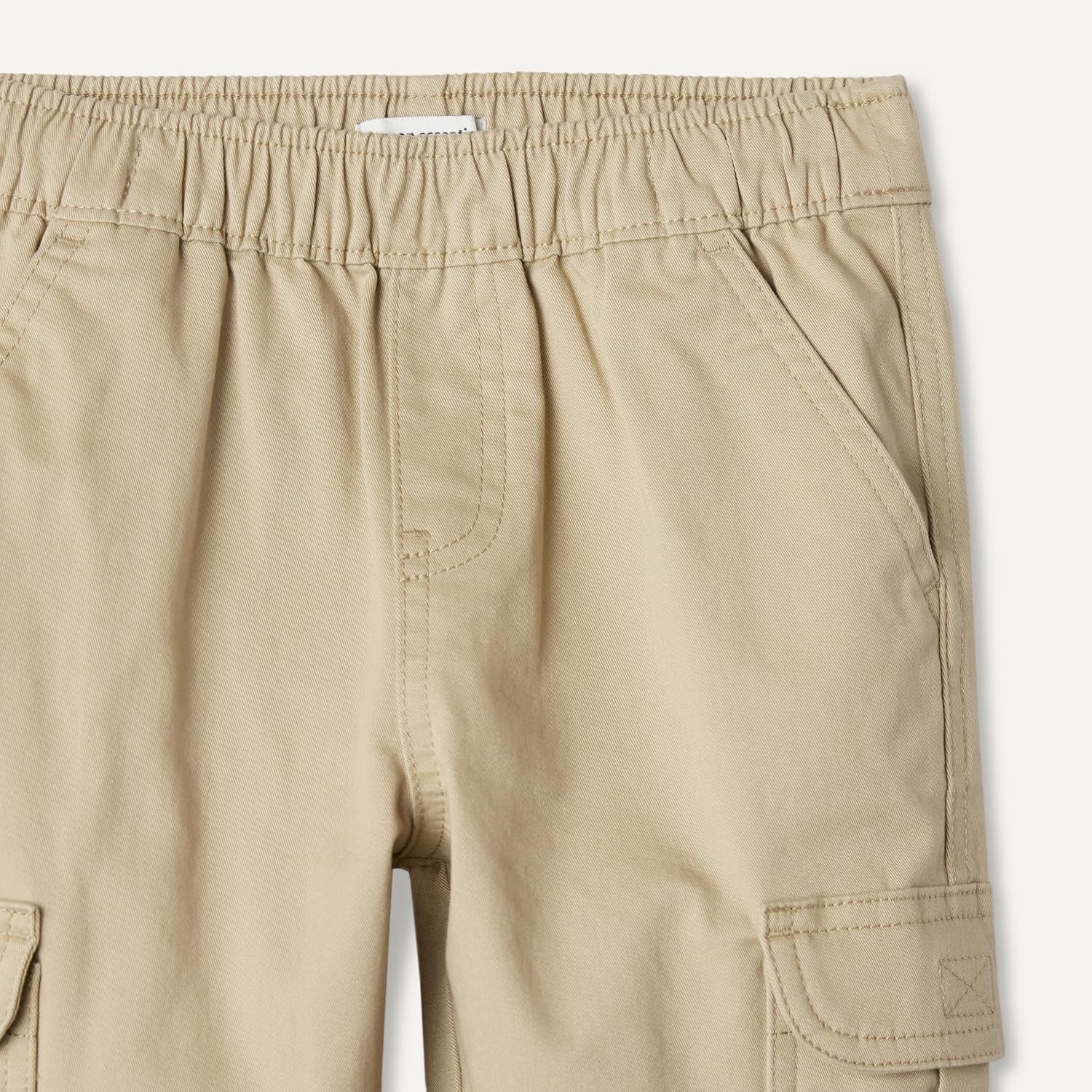 image:imageAmazon Essentials Boys Pull on Cargo PantsKhaki Tan