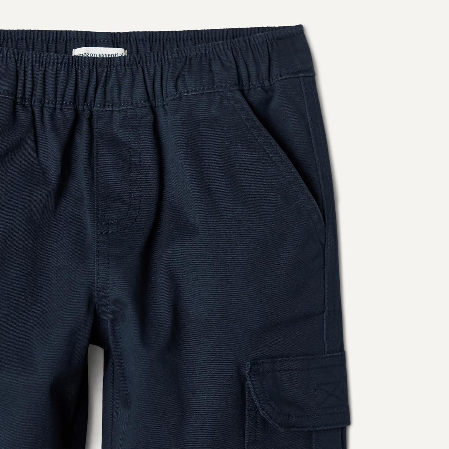 image:imageAmazon Essentials Boys Pull on Cargo PantsNavy