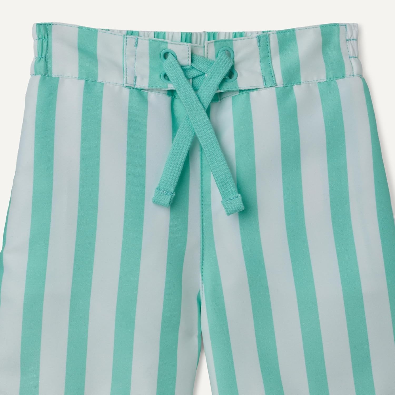 image:imageAmazon Essentials Boys Quick Dry Swimming Board Shorts Swim TrunksBright Mint Green Stripe