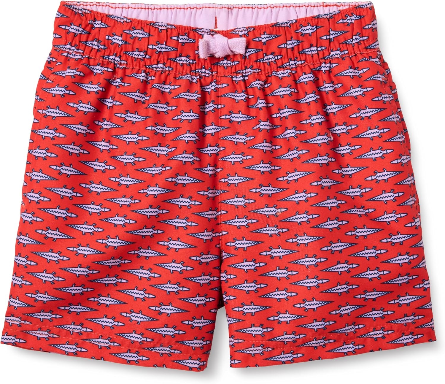 image:imageAmazon Essentials Boys Quick Dry Swimming Board Shorts Swim TrunksLilac Red Crocodiles