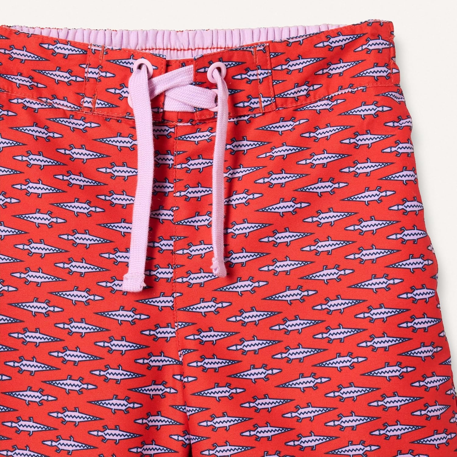 image:imageAmazon Essentials Boys Quick Dry Swimming Board Shorts Swim TrunksLilac Red Crocodiles