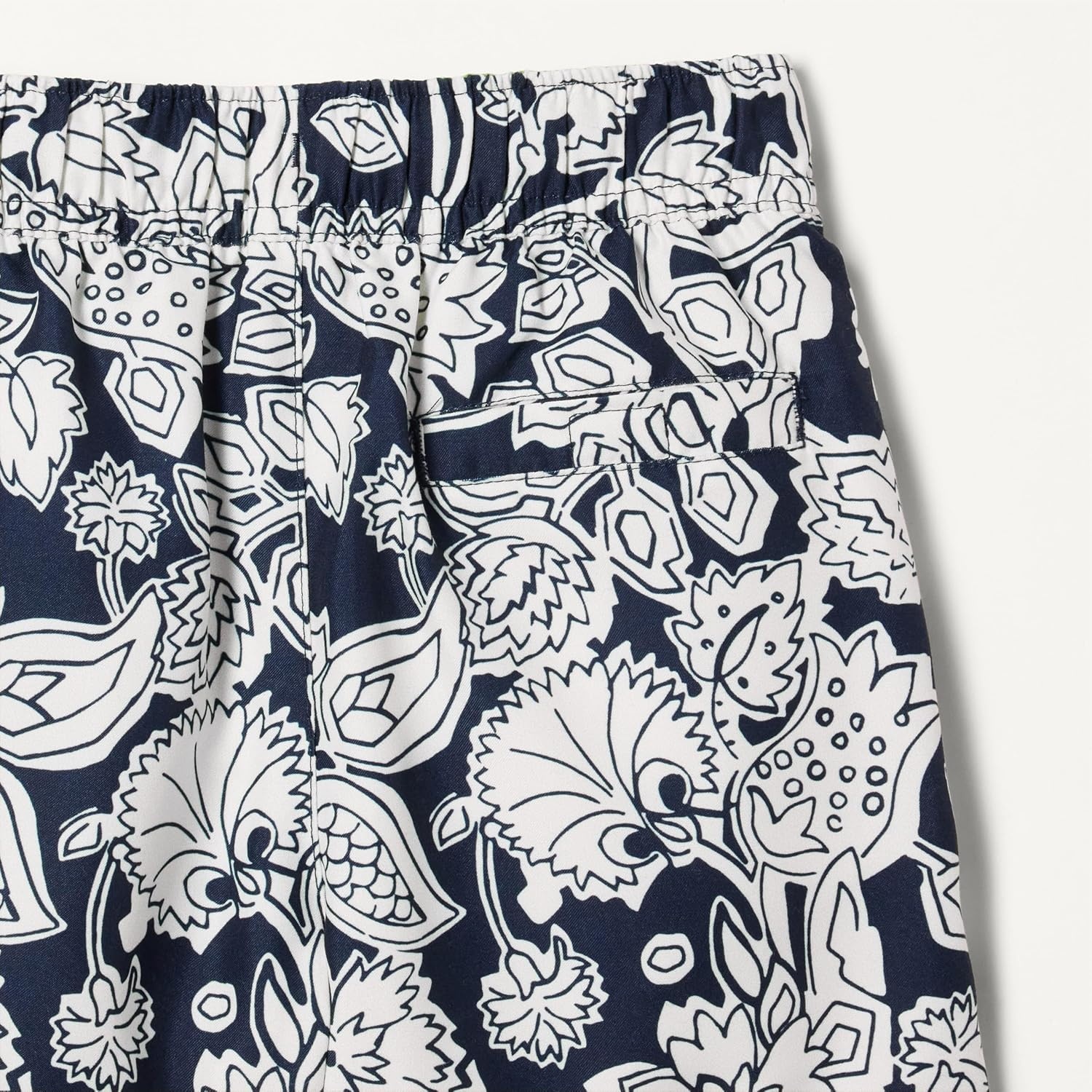 image:imageAmazon Essentials Boys Quick Dry Swimming Board Shorts Swim TrunksNavy Folk Floral