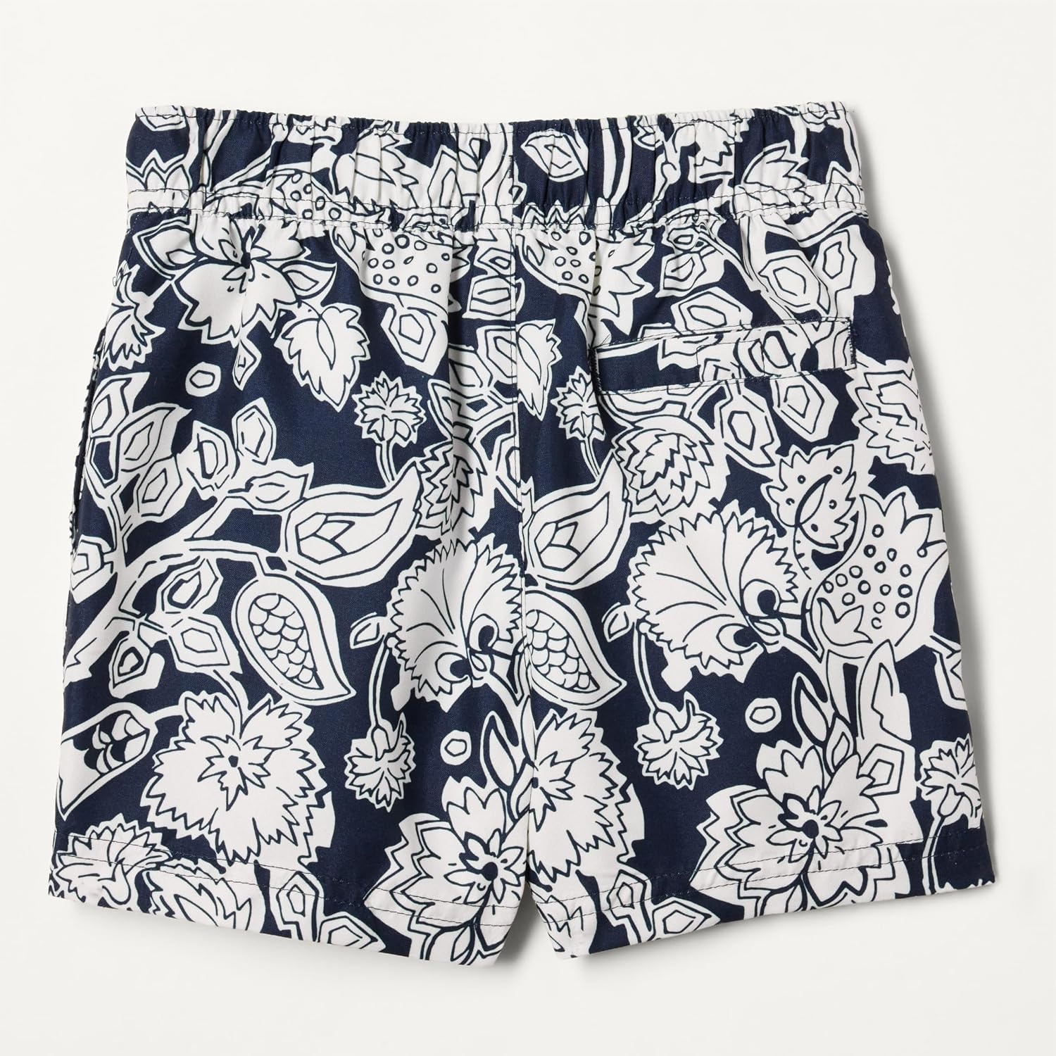 image:imageAmazon Essentials Boys Quick Dry Swimming Board Shorts Swim TrunksNavy Folk Floral