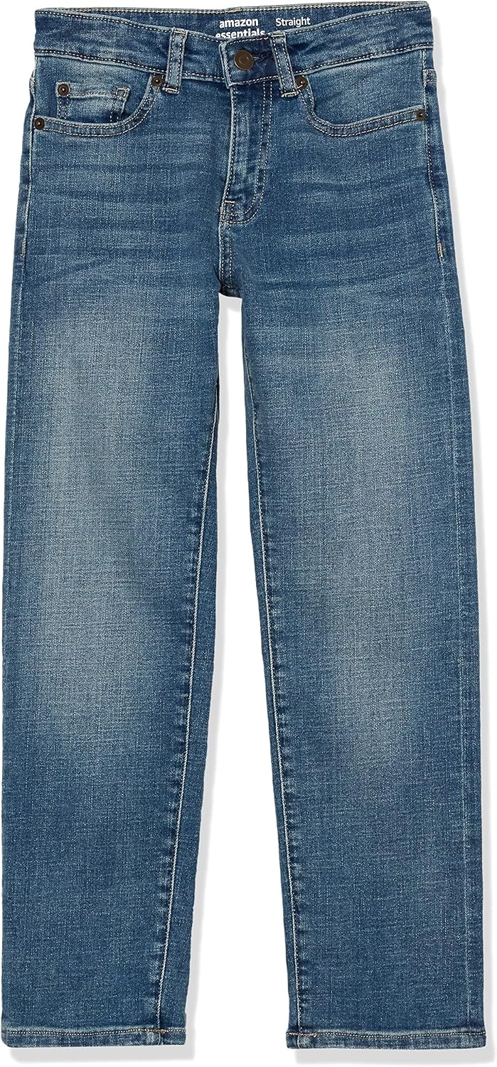 image:imageAmazon Essentials Boys Regular StraightFit JeansLight Wash