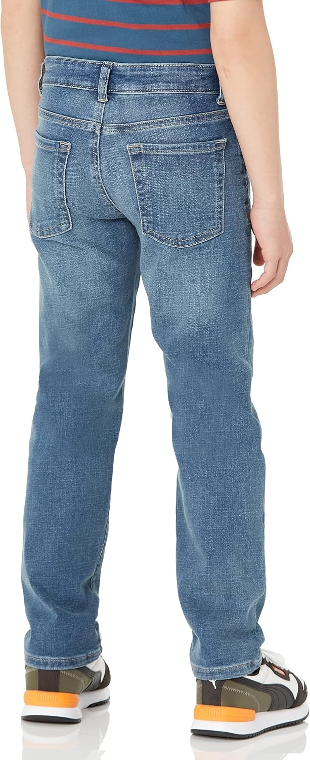 image:imageAmazon Essentials Boys Regular StraightFit JeansLight Wash