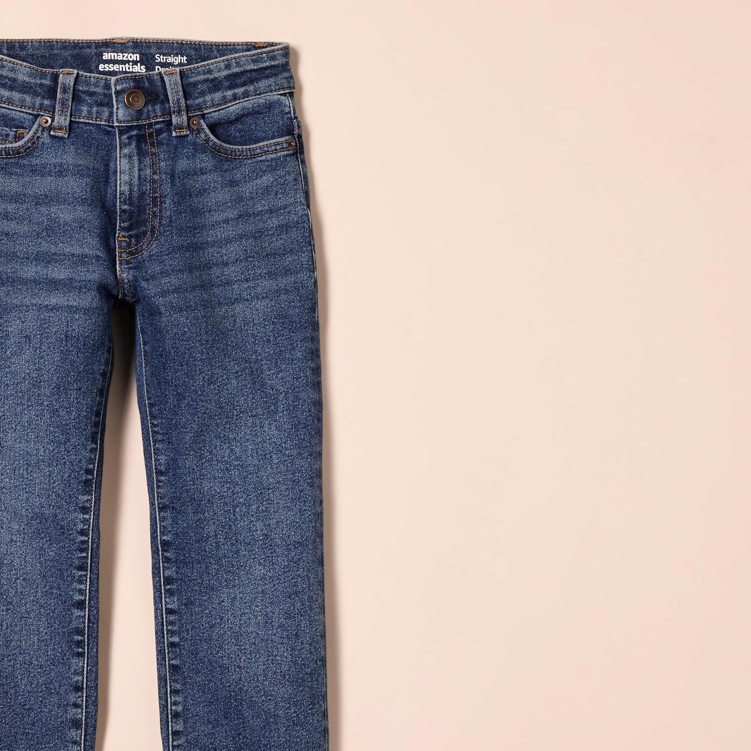 image:imageAmazon Essentials Boys Regular StraightFit JeansMedium Wash