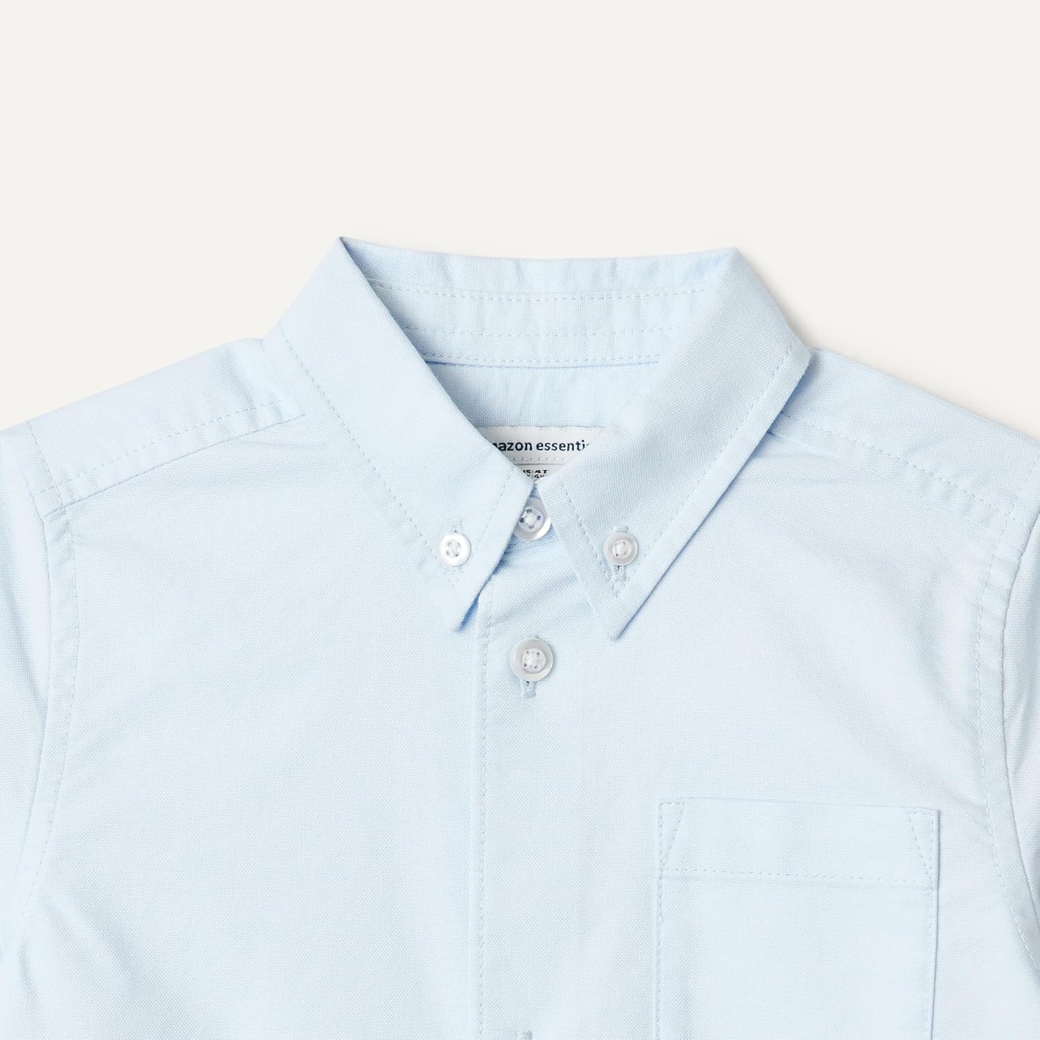 image:imageAmazon Essentials Boys Short Sleeve Oxford ShirtLight Blue