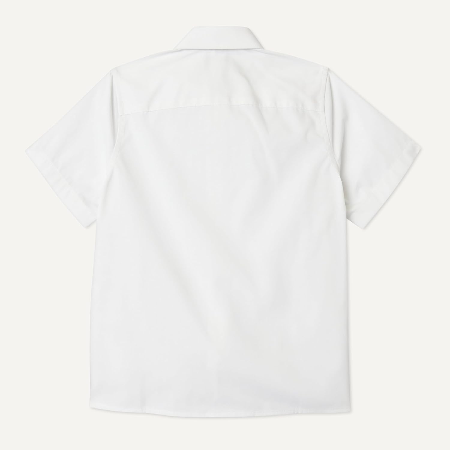 image:imageAmazon Essentials Boys Short Sleeve Poplin ShirtBright White