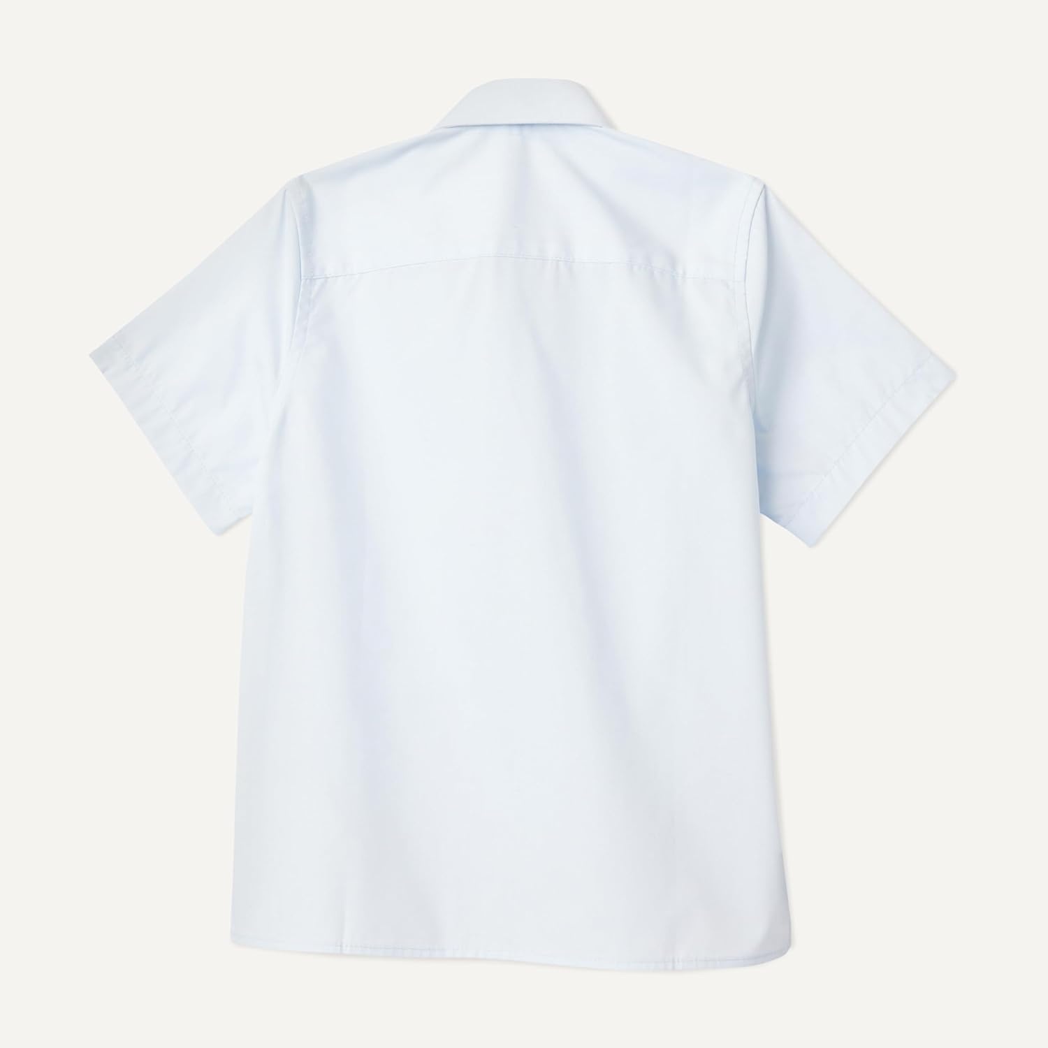 image:imageAmazon Essentials Boys Short Sleeve Poplin ShirtLight Blue
