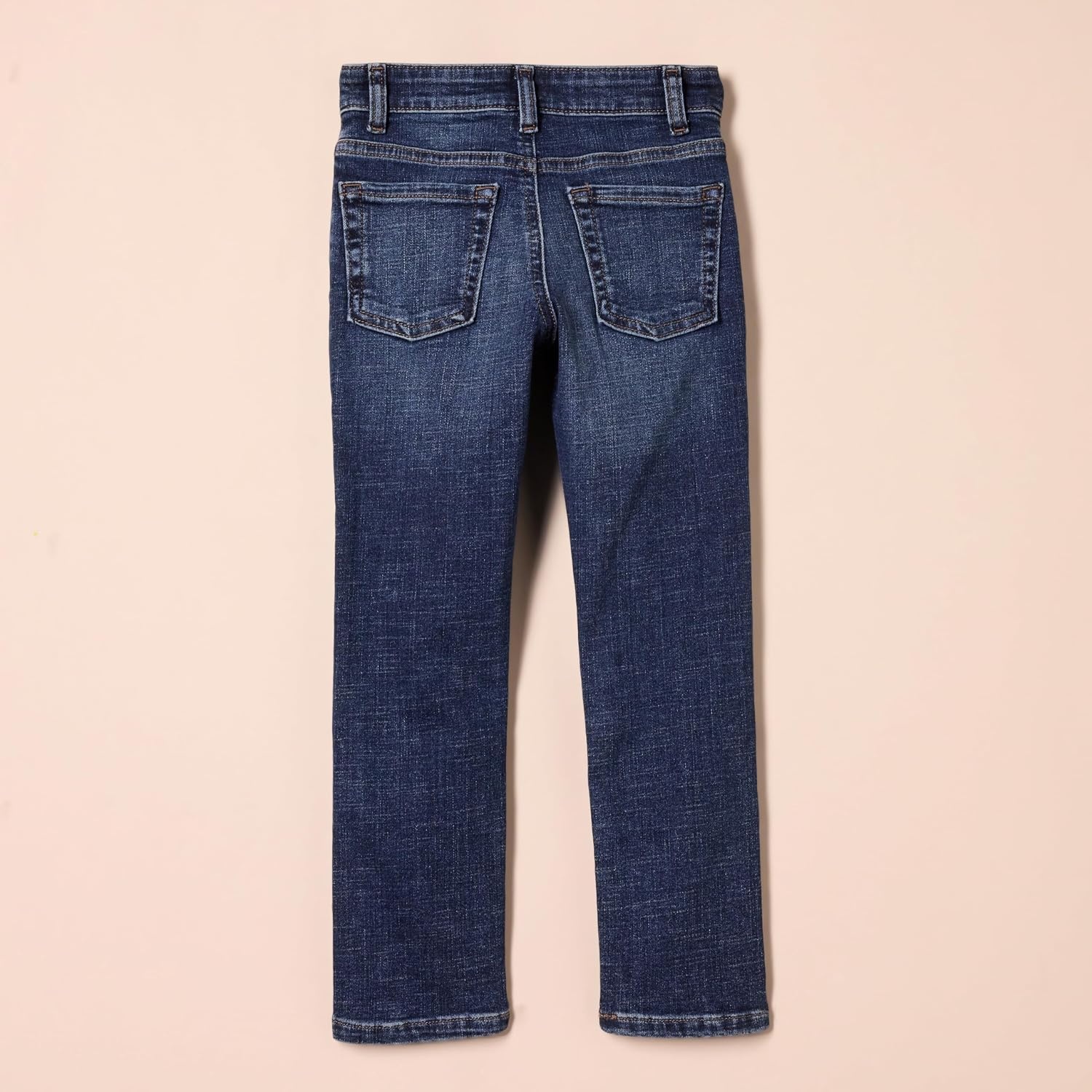 image:imageAmazon Essentials Boys Slim Fit Stretch Denim Straight Leg JeansDark Wash