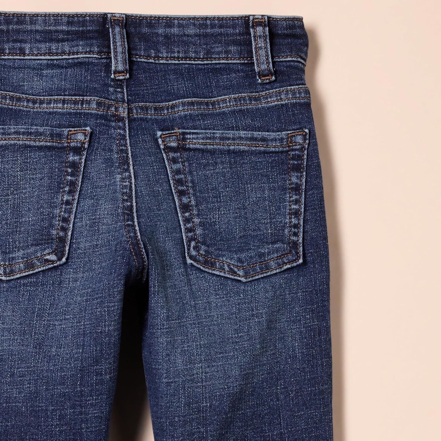 image:imageAmazon Essentials Boys Slim Fit Stretch Denim Straight Leg JeansDark Wash