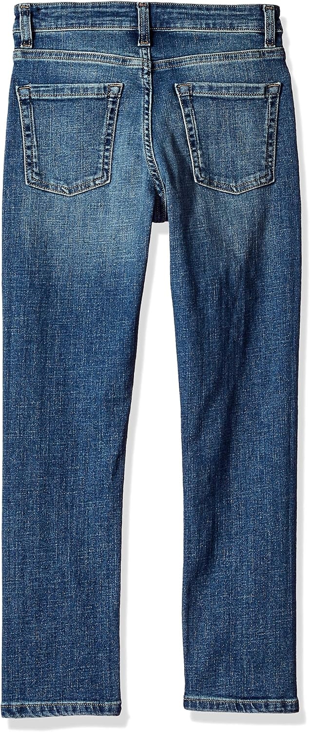 image:imageAmazon Essentials Boys Slim Fit Stretch Denim Straight Leg JeansMedium Wash