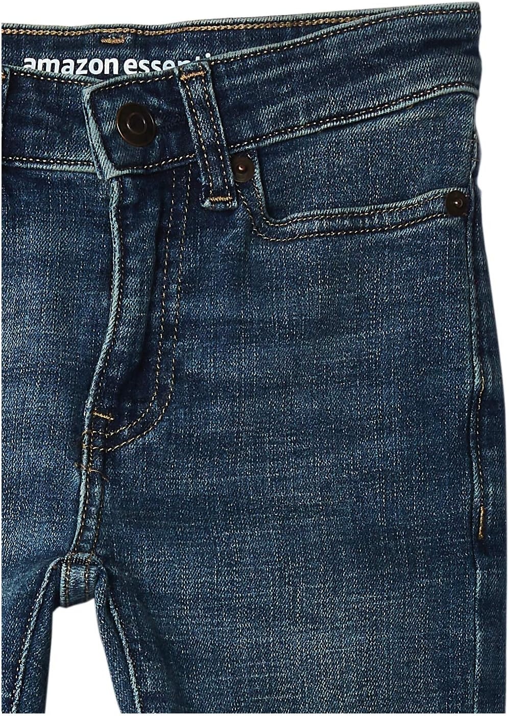image:imageAmazon Essentials Boys Slim Fit Stretch Denim Straight Leg JeansMedium Wash