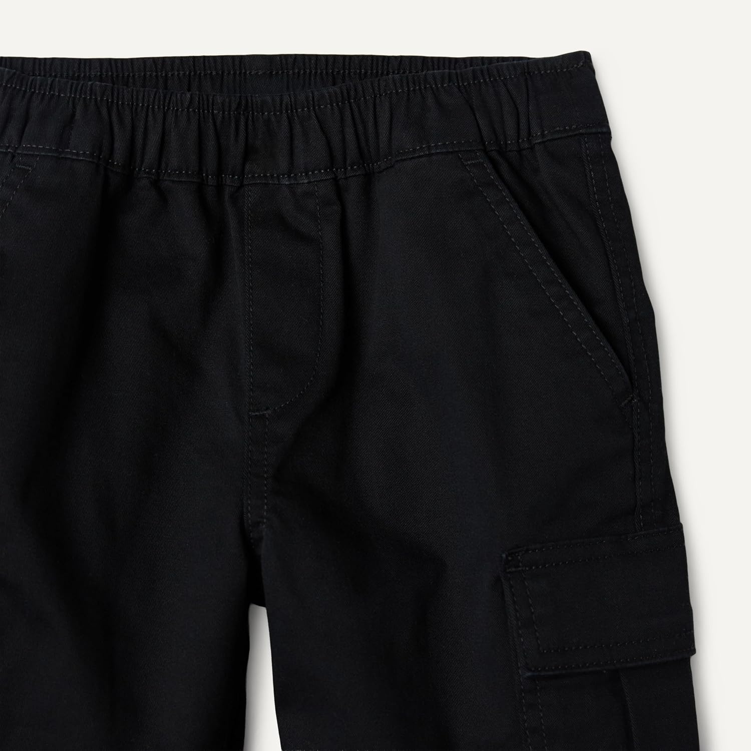 image:imageAmazon Essentials Boys Stretch Pull On Cargo ShortsBlack