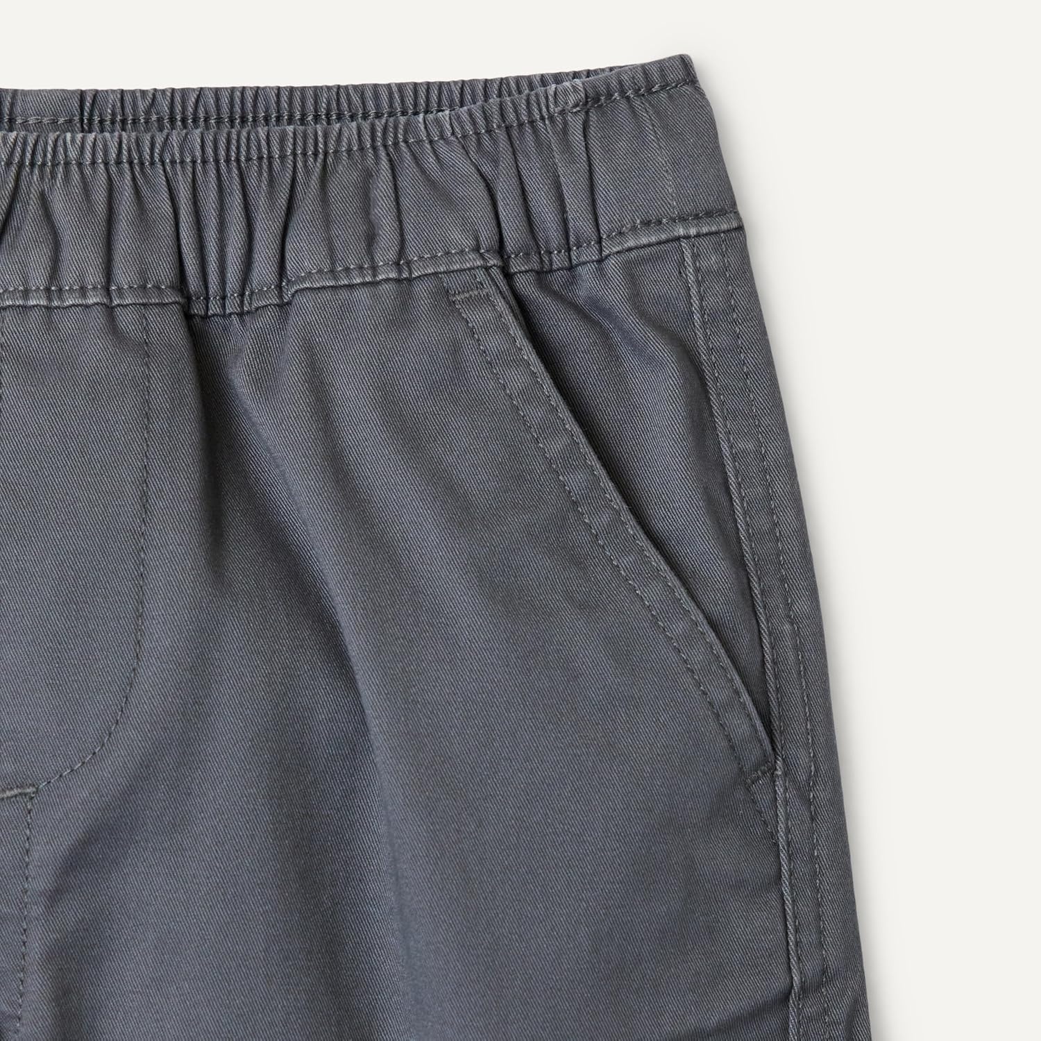 image:imageAmazon Essentials Boys Stretch Pull On Cargo ShortsIron Grey