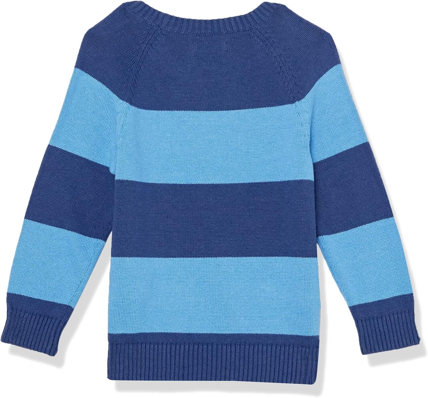 image:imageAmazon Essentials Boys and Toddlers Cotton Knit Pullover Crewneck SweaterBlue Navy Rugby Stripe