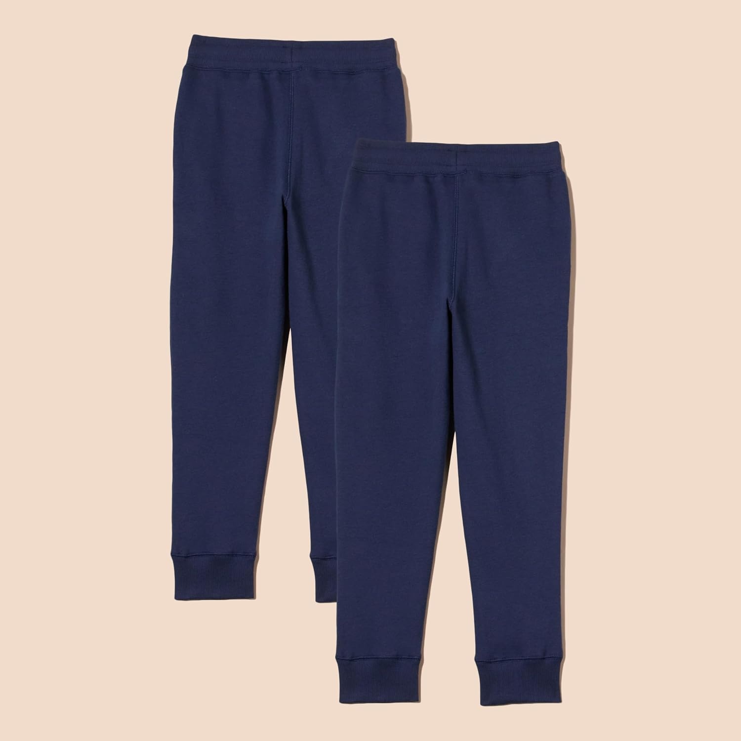 image:imageAmazon Essentials Boys and Toddlers Fleece Jogger Sweatpants with Elastic Waist and Drawstring Multipacks2pack Navy