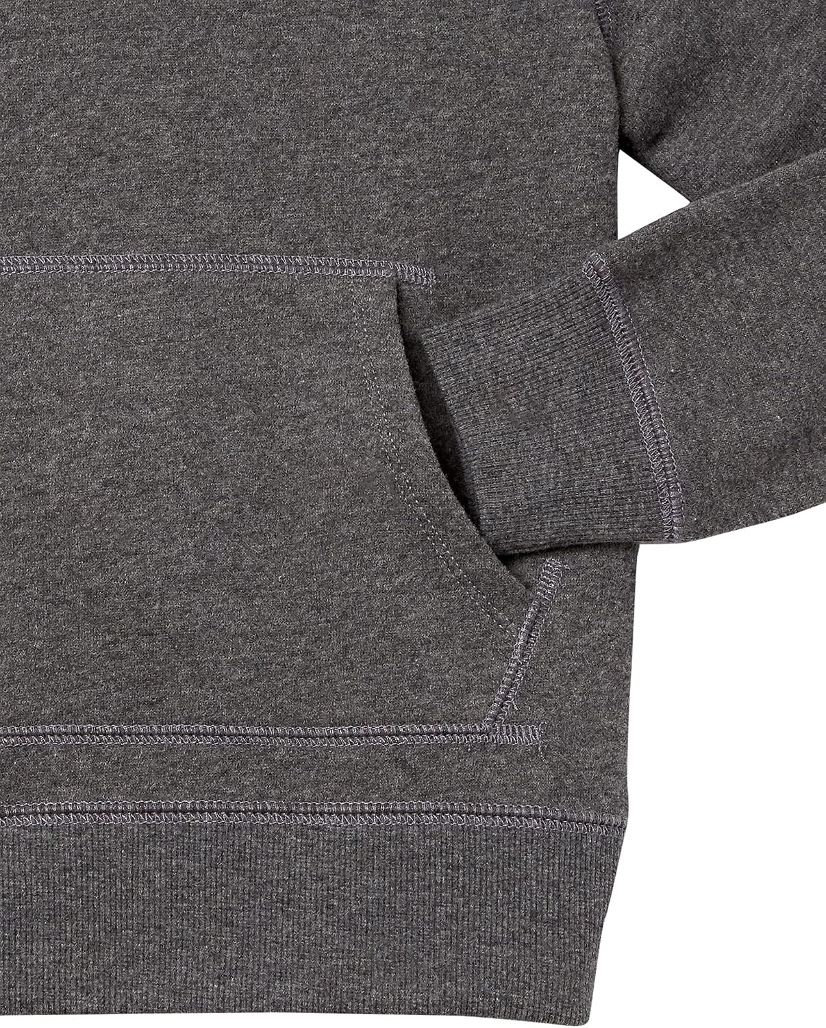 image:imageAmazon Essentials Boys and Toddlers Fleece Pullover Hoodie SweatshirtsCharcoal