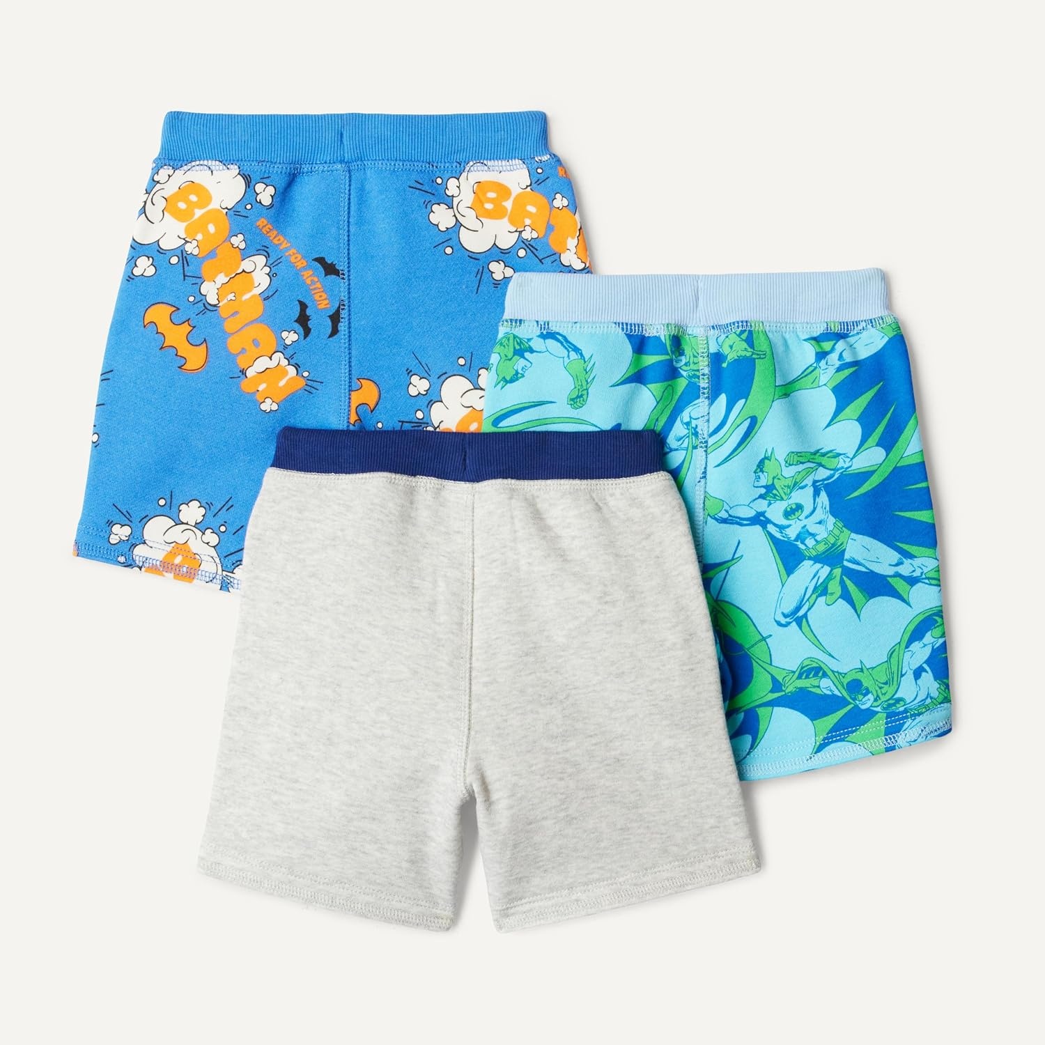 image:imageAmazon Essentials Boys and Toddlers French Terry Knit Shorts Pack of 3Batman