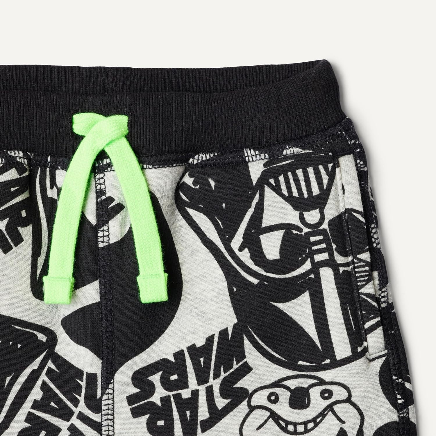 image:imageAmazon Essentials Boys and Toddlers French Terry Knit Shorts Pack of 3Star Wars