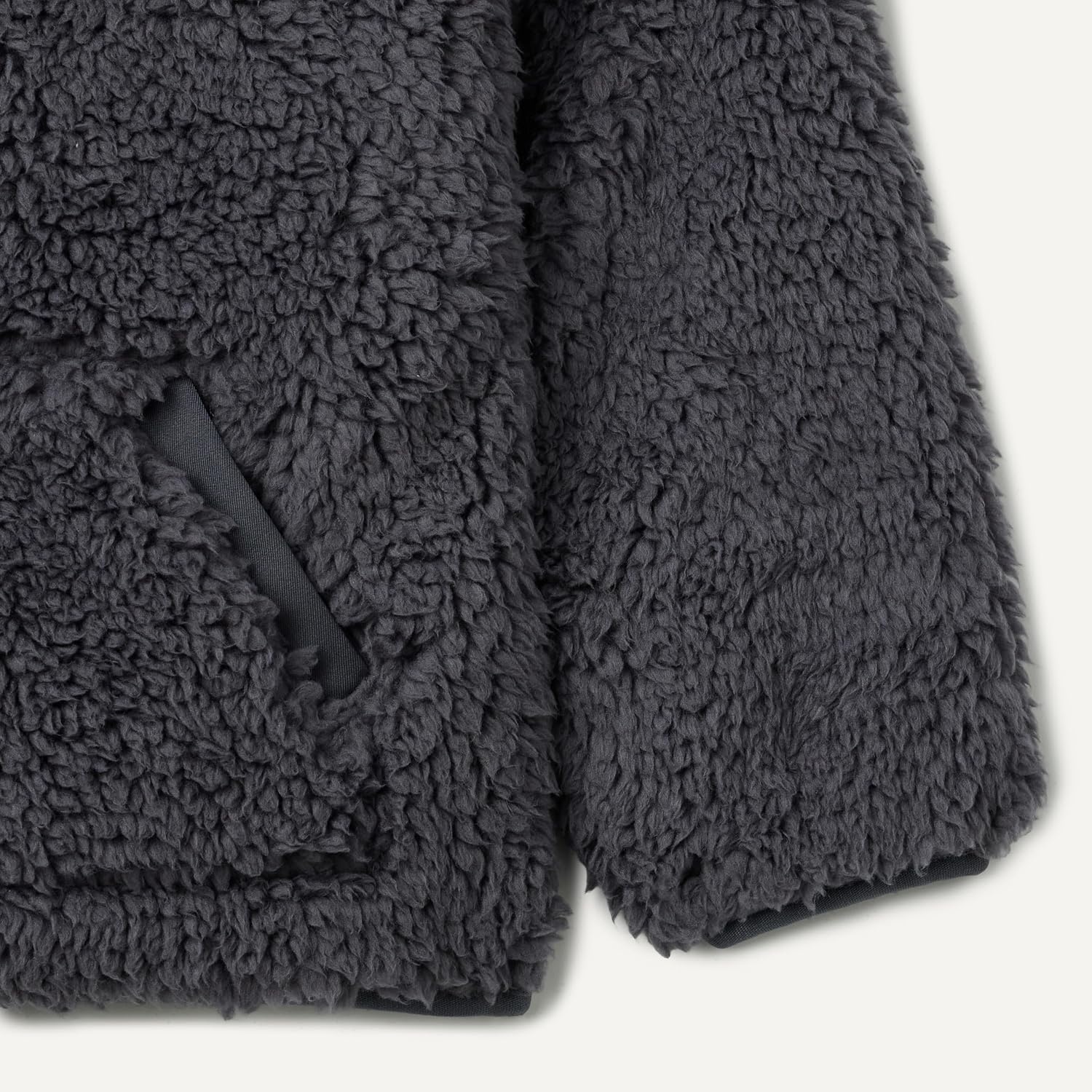 image:imageAmazon Essentials Boys and Toddlers Half Zip Sherpa Hoodie Sweatshirt with Kangaroo PocketCharcoal
