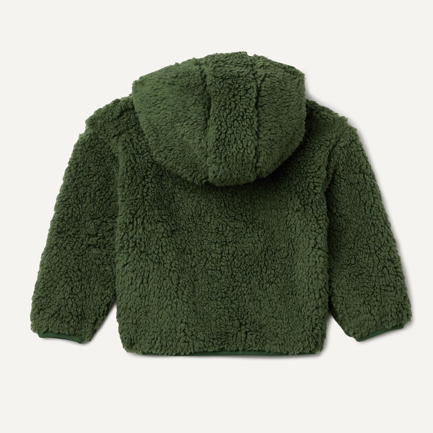 image:imageAmazon Essentials Boys and Toddlers Half Zip Sherpa Hoodie Sweatshirt with Kangaroo PocketDark Olive