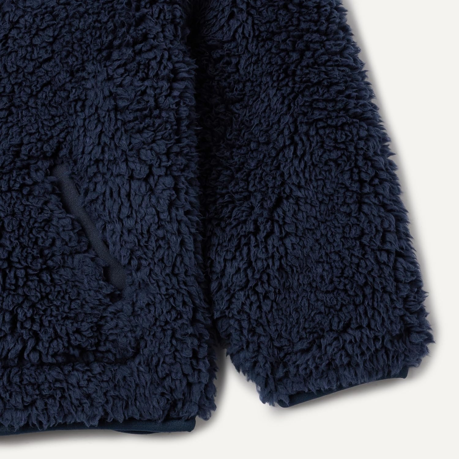 image:imageAmazon Essentials Boys and Toddlers Half Zip Sherpa Hoodie Sweatshirt with Kangaroo PocketNavy