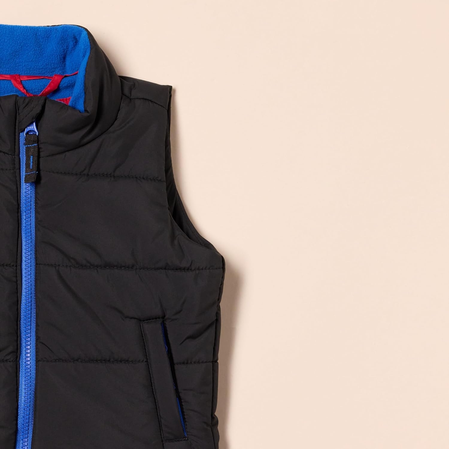 image:imageAmazon Essentials Boys and Toddlers Heavyweight Full Zip Outerwear Puffer VestBlack
