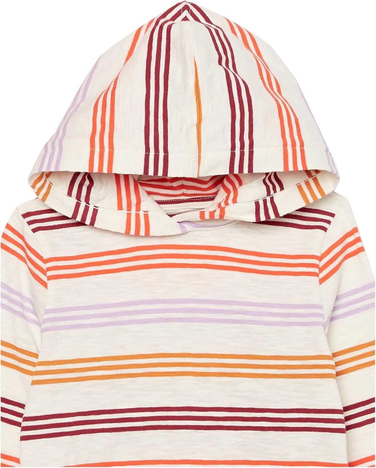image:imageAmazon Essentials Boys and Toddlers Lightweight LongSleeve Hooded TShirt Pack of 2Orange Multi Stripe