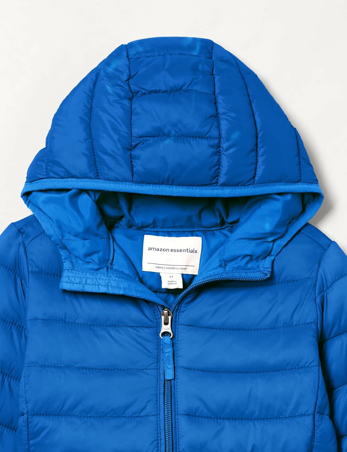 image:imageAmazon Essentials Boys and Toddlers Lightweight WaterResistant Packable Hooded Insulated Puffer JacketBlue