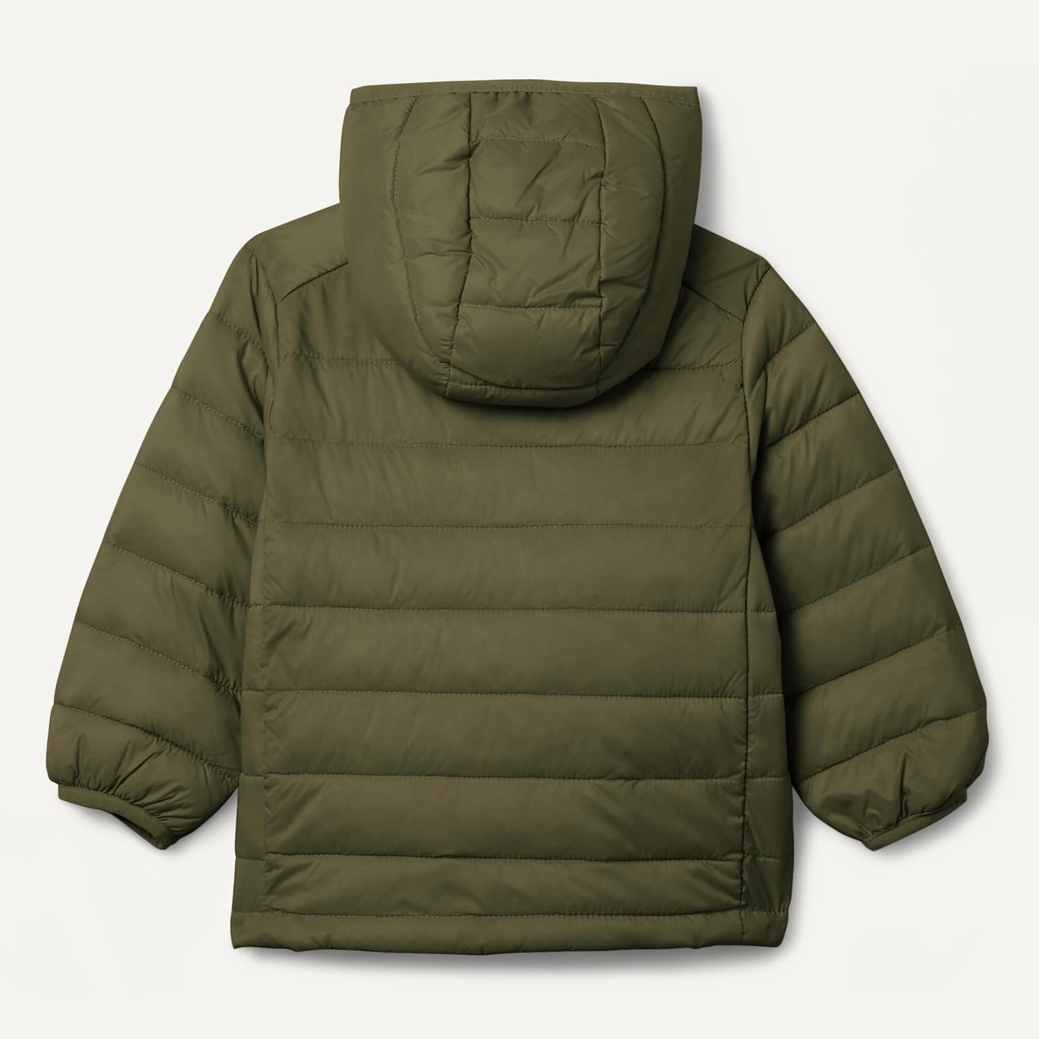 image:imageAmazon Essentials Boys and Toddlers Lightweight WaterResistant Packable Hooded Insulated Puffer JacketDark Olive