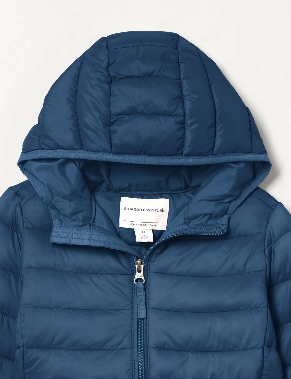 image:imageAmazon Essentials Boys and Toddlers Lightweight WaterResistant Packable Hooded Insulated Puffer JacketNavy