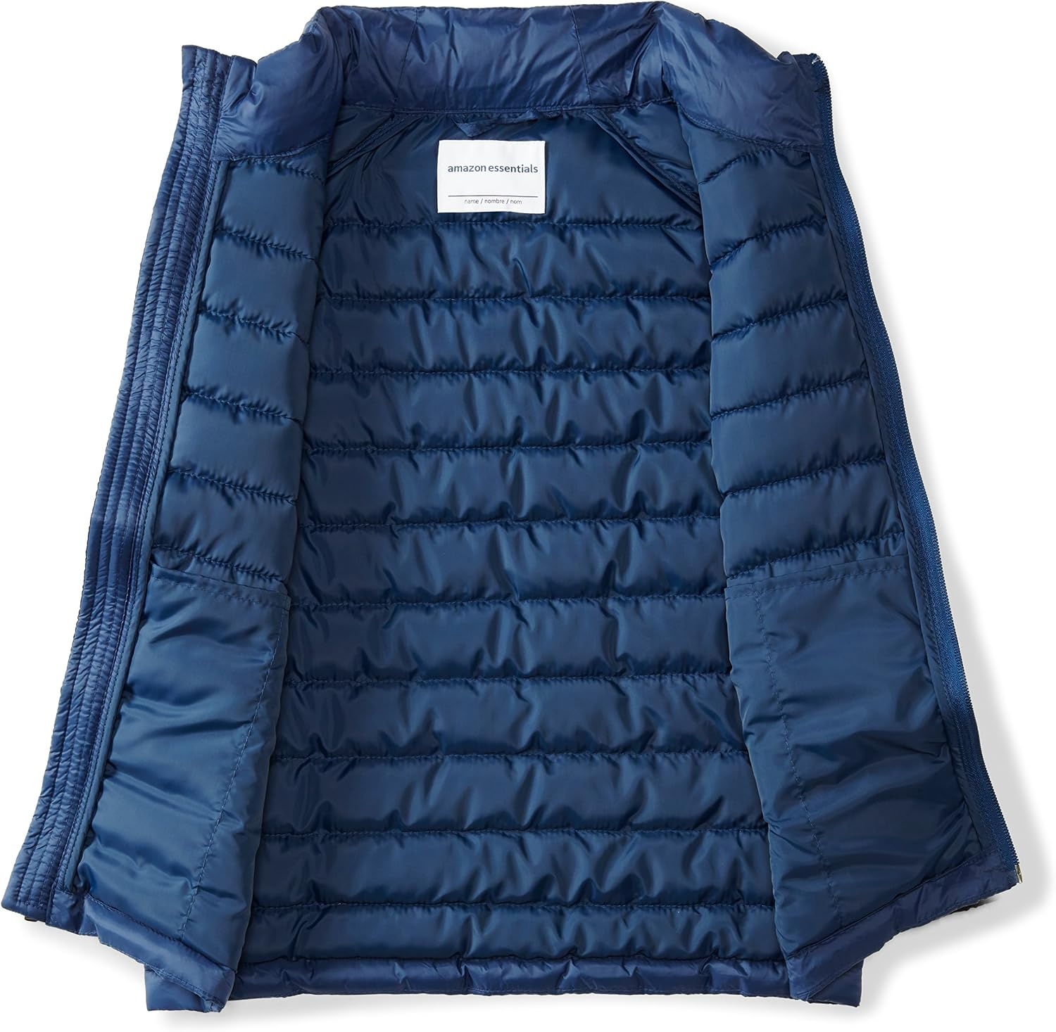 image:imageAmazon Essentials Boys and Toddlers Lightweight WaterResistant Packable Hooded Puffer VestNavy