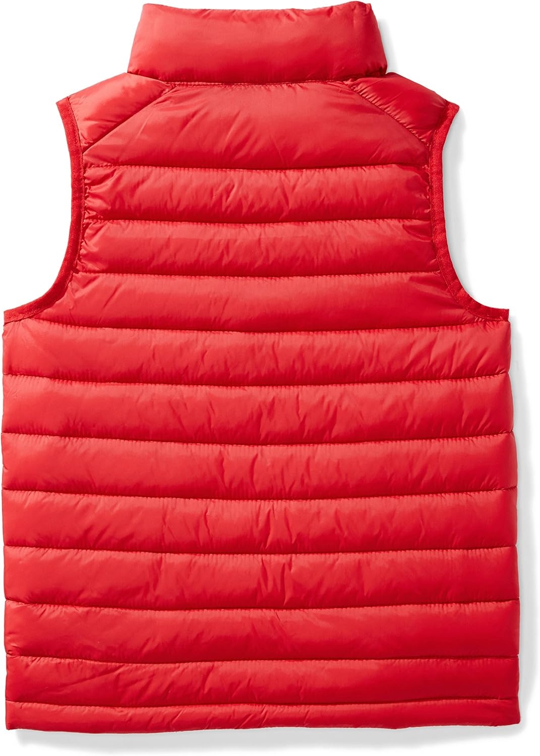 image:imageAmazon Essentials Boys and Toddlers Lightweight WaterResistant Packable Hooded Puffer VestRed