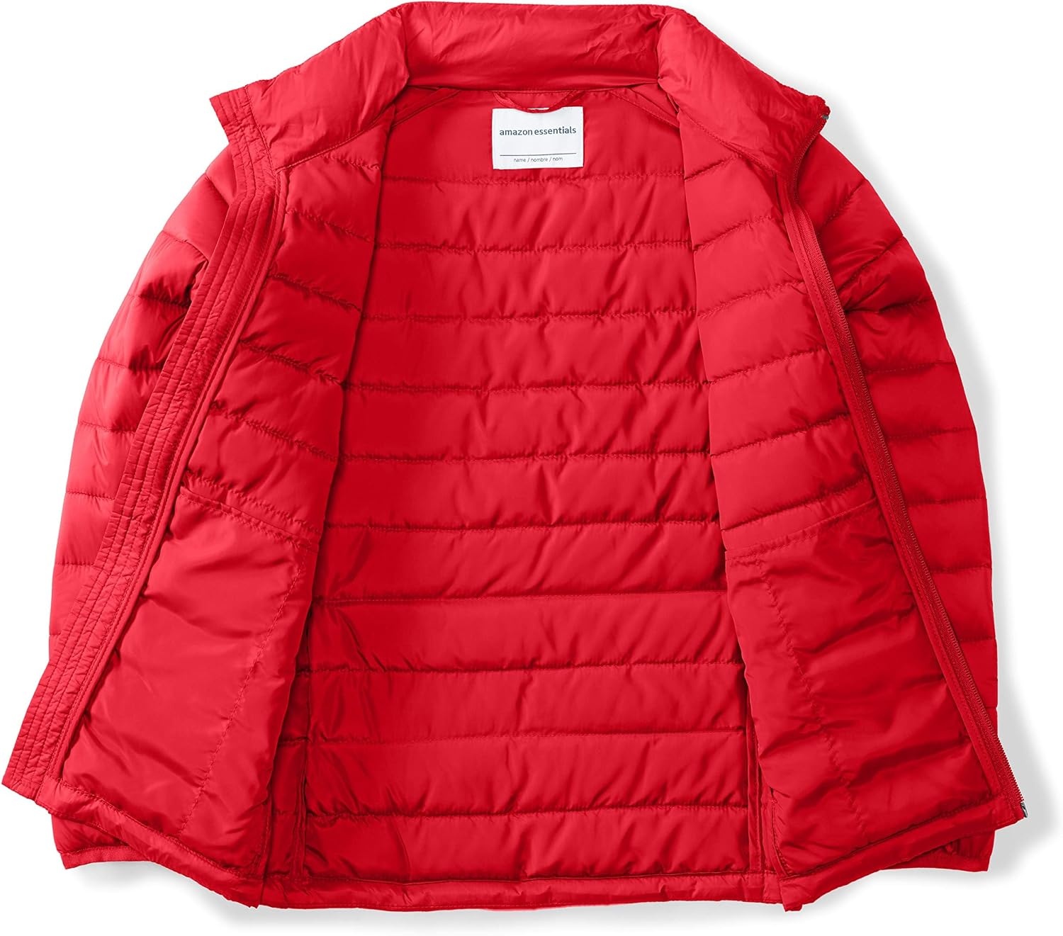 image:imageAmazon Essentials Boys and Toddlers Lightweight WaterResistant Packable Puffer JacketRed