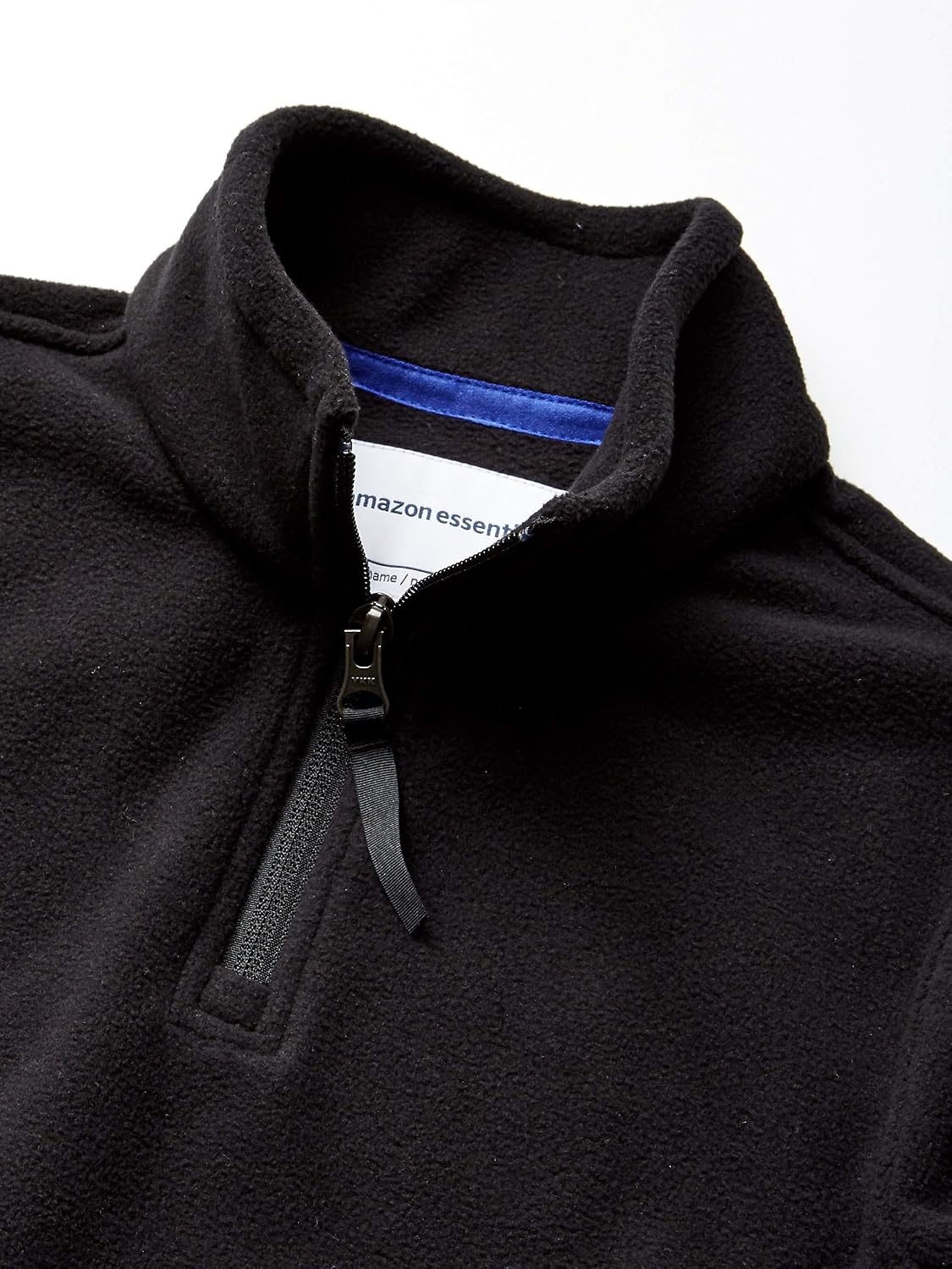 image:imageAmazon Essentials Boys and Toddlers Long Sleeve Midweight Polar Fleece QuarterZip Pullover JacketBlack