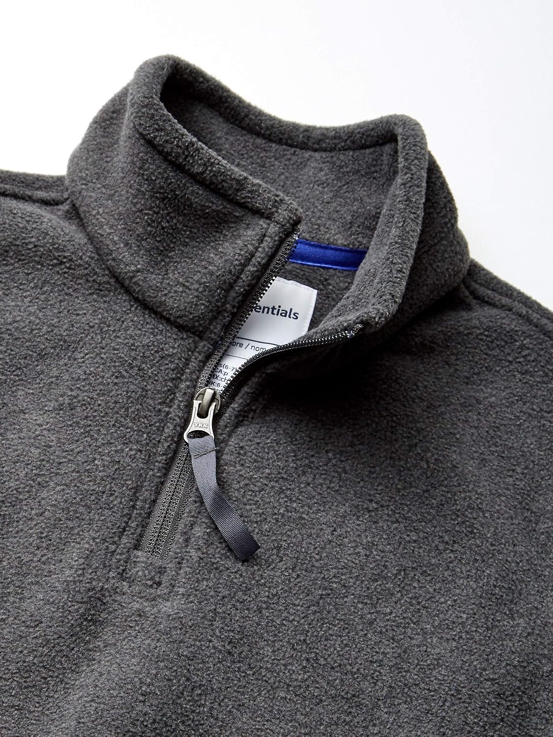 image:imageAmazon Essentials Boys and Toddlers Long Sleeve Midweight Polar Fleece QuarterZip Pullover JacketCharcoal Heather