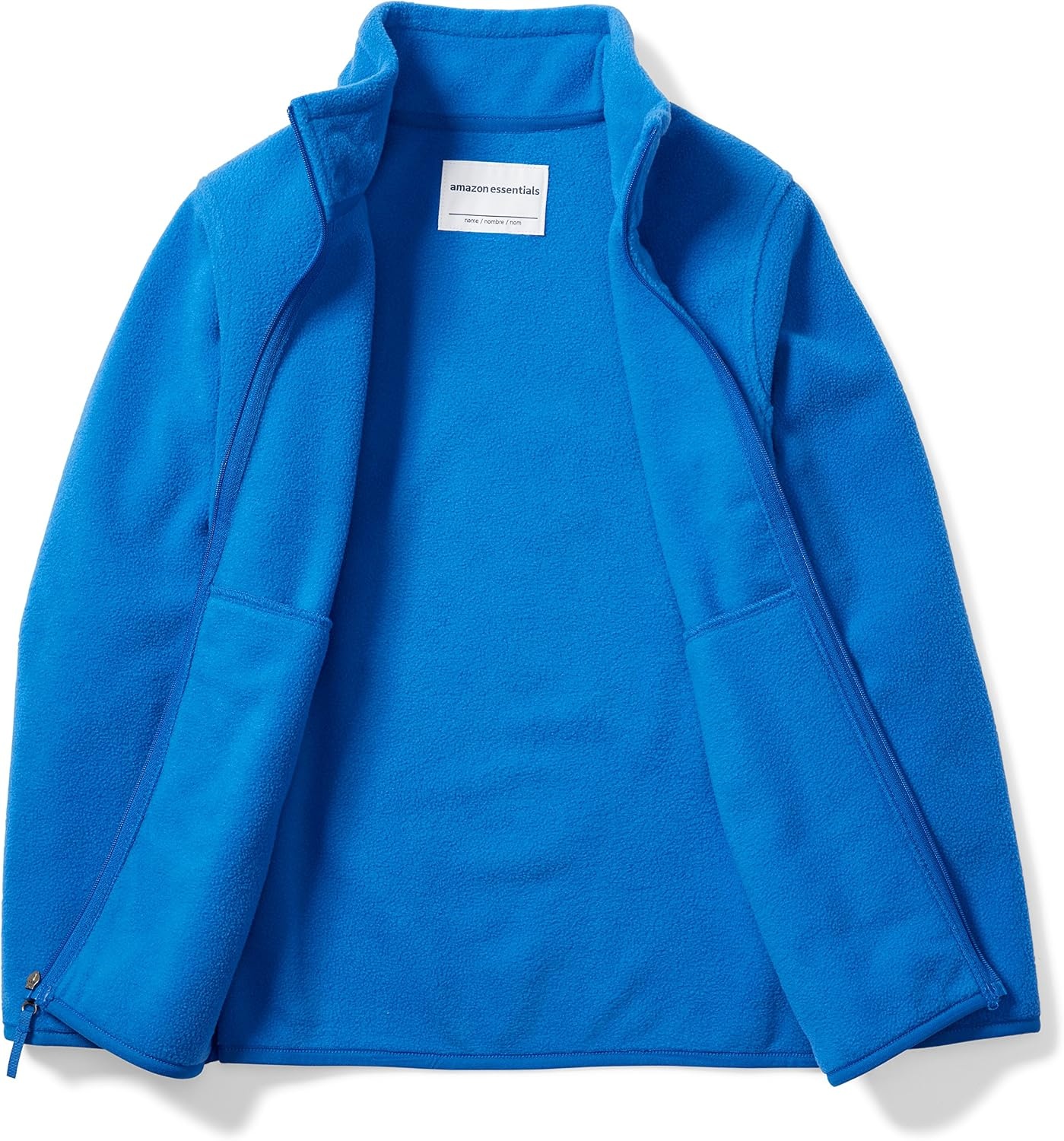 image:imageAmazon Essentials Boys and Toddlers Long Sleeve Polar Fleece FullZip Mock Jacket InsulatedBlue